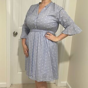 Chambray Button up Dress